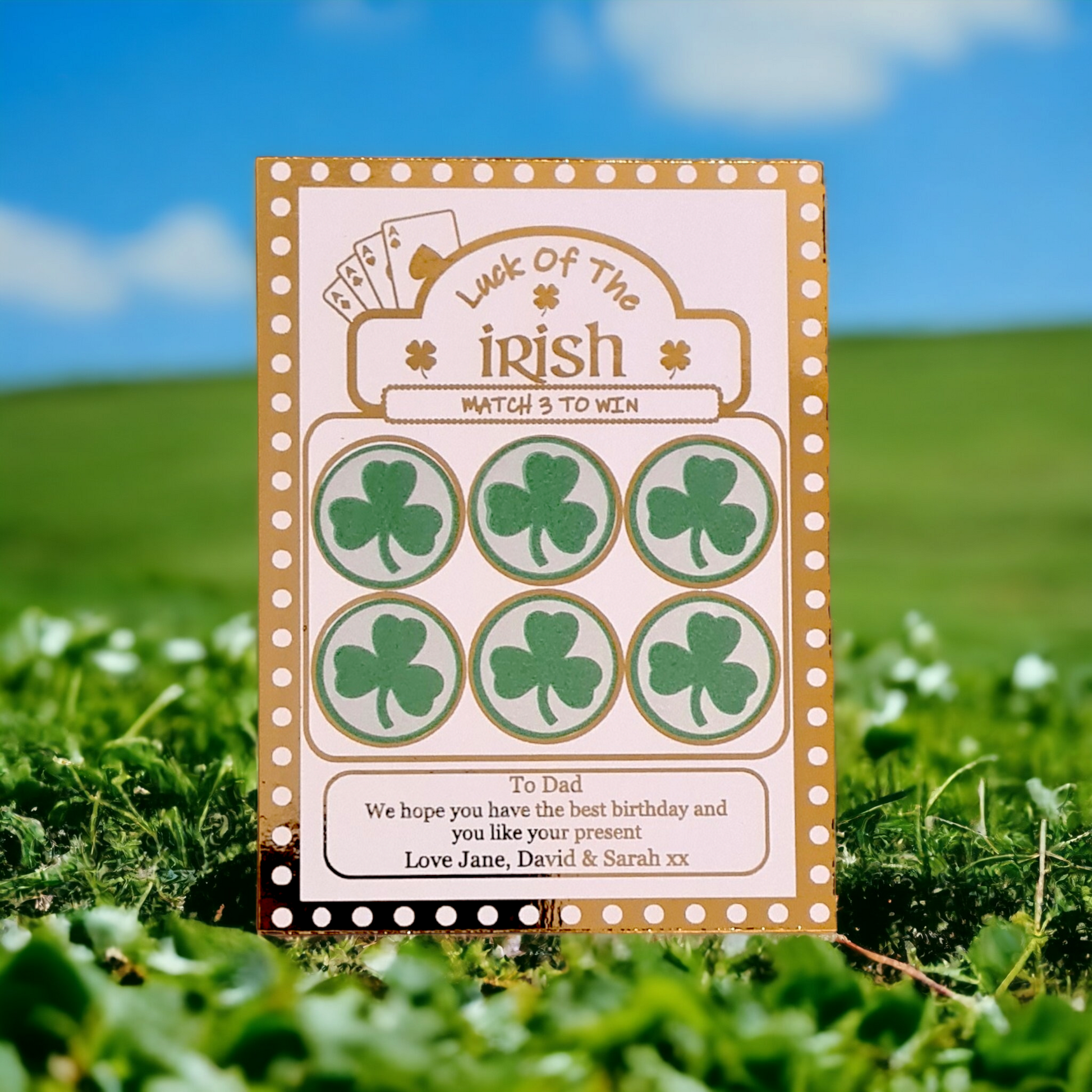 Luck of The Irish Scratch Card