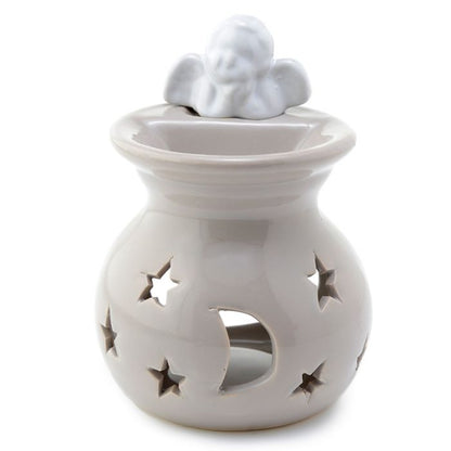 Eden Moon & Stars Cherub Ceramic Wax Burner
