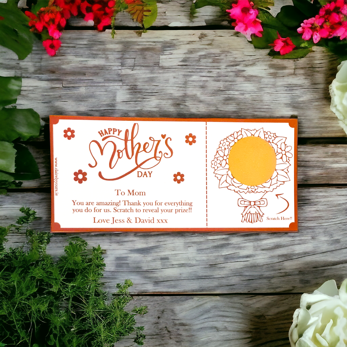 Mother's Day Bouquet Scratch Card