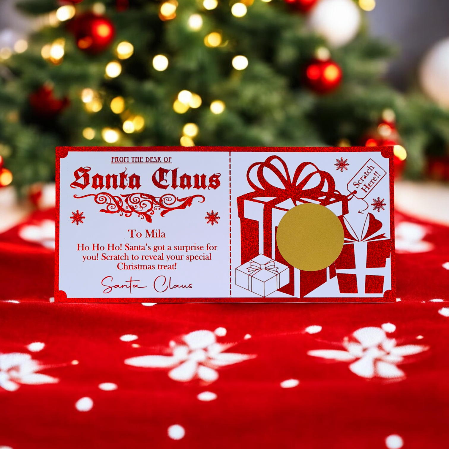 Santa Claus Scratch Card