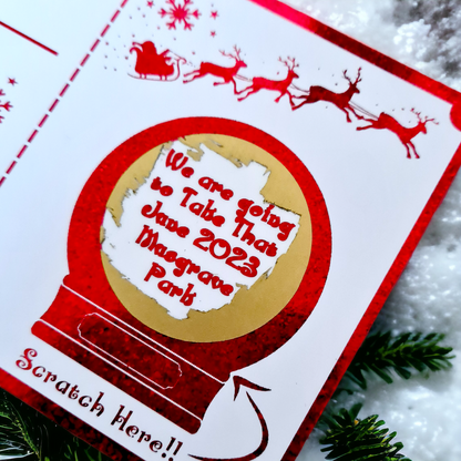 Christmas Snow Globe Scratch Card