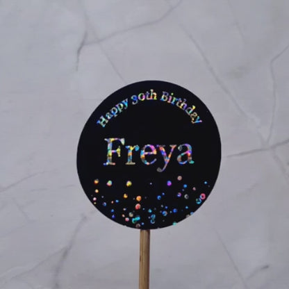 Glossy Foiled Birthday Stickers